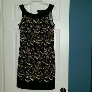 Leopard work to  cocktails  dress